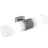 Nordlux Tangens Applique Murale Verre et Métal Chrome - Extérieur | IP44 - Convient pour 2x E14
