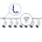 Bright Choice Ensemble complet Rail Monophasé Rail L 1 x 2 Mètre Blanc | incl. 7x Spot + GU10 2700K 3W Dimmable + Embout, Connecteur d’Alimentation et L -Connecteur