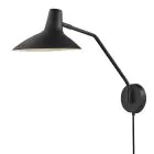DFTP by Nordlux Darci Applique Murale Métal Noir | Convient pour E14