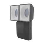 Ledvance LED Floodlight Endura Spot Zwart 16W 1500lm 50D - 840 Koel Wit | IP55 - Bewegings- en lichtsensor - Symmetrisch